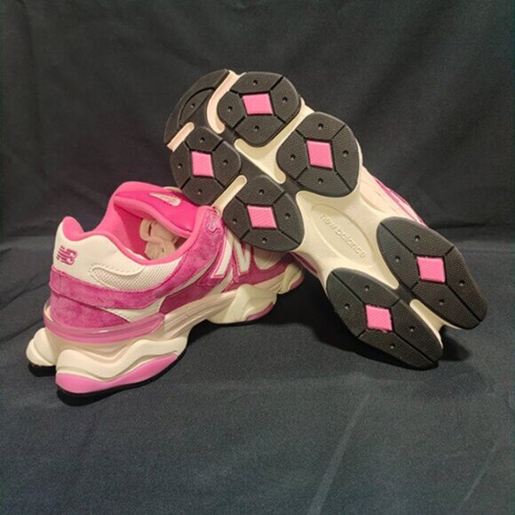 New Balance 9060 Low Top Pink Sneakers - Picture 4 of 6